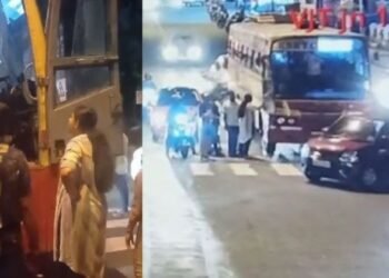 കെഎസ്‍ആർടിസിക്ക് മുന്നിൽ കാർ കുറുകെയിട്ട് ബസ് തടഞ്ഞു; മേയർ ആര്യയുടെ വാദം പൊളിയുന്നു