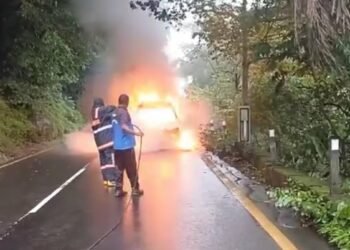 താമരശ്ശേരി ചുരത്തില്‍ ഓടുന്ന കാറിന് തീപിടിച്ചു; ഇറങ്ങി ഓടി യാത്രക്കാർ  